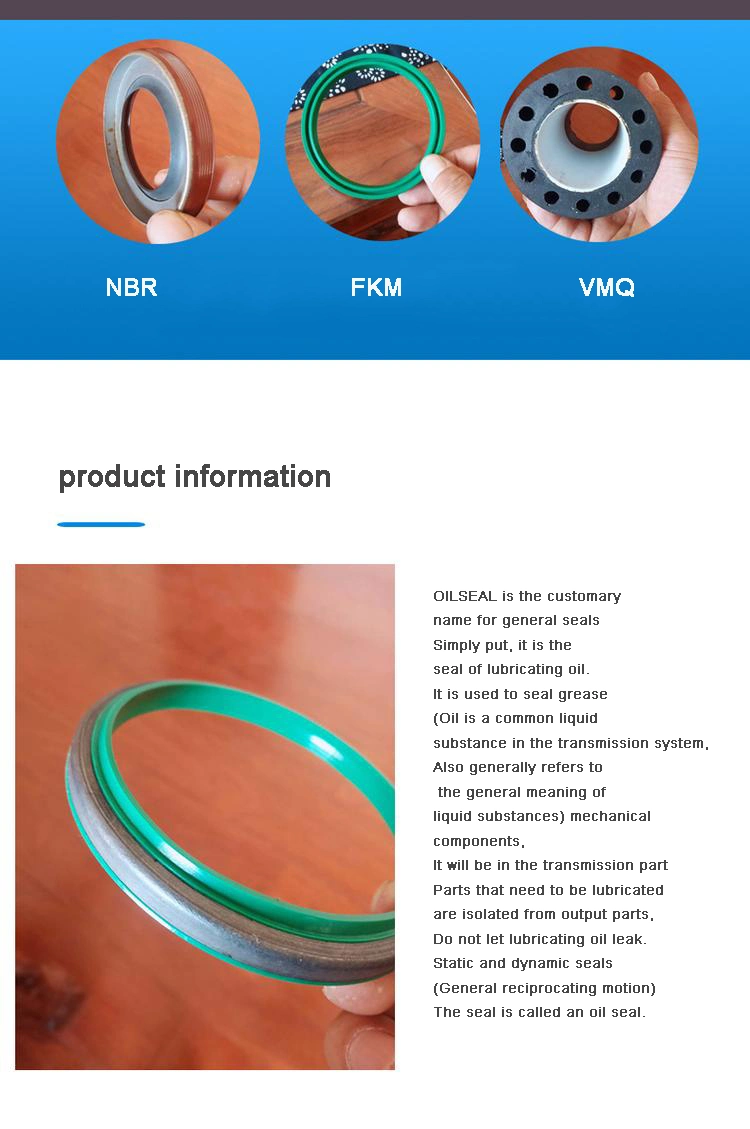 Selo de óleo de absorção de choque para diferentes aplicações e ambientes industriais com normas 0